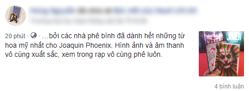 MXH Việt phát cuồng sau suất chiếu đầu tiên của Joker: Tuyệt phẩm từ hình ảnh đến âm thanh, Joaquin là gã hề xuất sắc nhất lịch sử! - Ảnh 7.