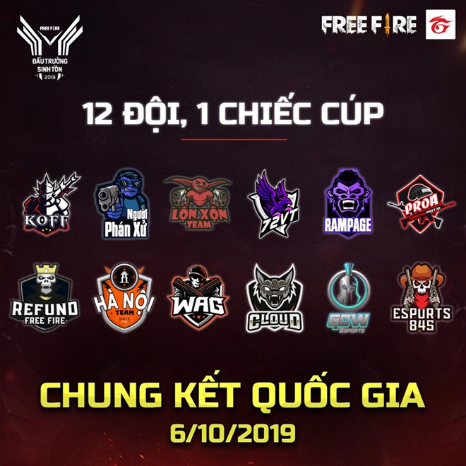 Chung kết Free Fire Đấu Trường Sinh Tồn - Lật Đổ Nhà Vua 2019, 12 đội tuyển chung 1 giấc mơ Brazil - Ảnh 4.