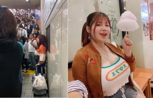 Sang Nhật Bản du học, nữ sinh Hải Dương ngực khủng 110cm vẫn bị chụp lén ở ga tàu điện ngầm - Ảnh 2.