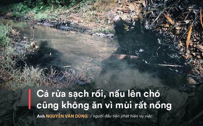 Nhân chứng kể việc phát hiện dầu thải đổ trộm xuống suối đầu nguồn nhà máy nước sông Đà - Ảnh 1.