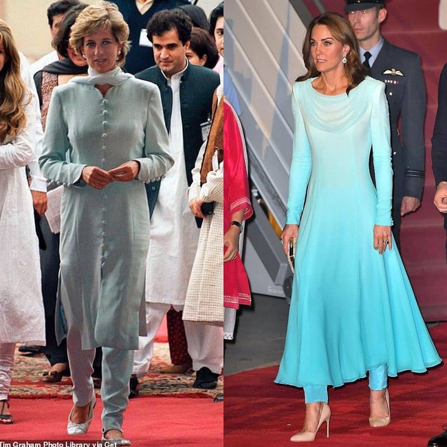 Kate Middleton gợi nhớ đến Công nương Diana khi diện mẫu đầm truyền thống của Pakistan - Ảnh 6.