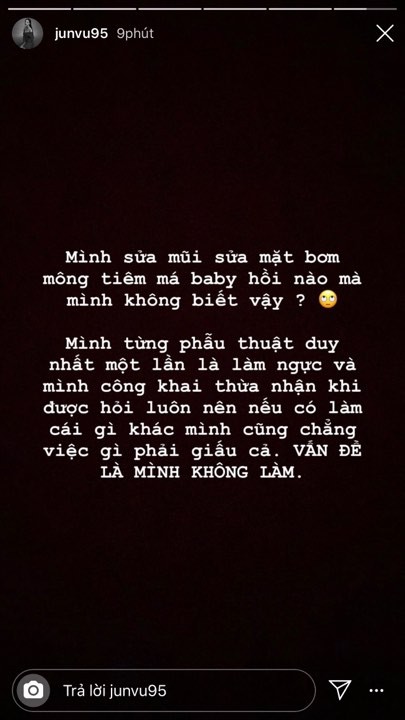 Bị nghi dao kéo khi liên tục xuất hiện với gương mặt khác lạ, Jun Vũ lên tiếng đáp trả cực gắt? - Ảnh 1.