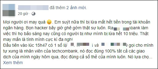 Tự xưng nhân viên ngân hàng đọc vanh vách các giao dịch rồi đòi mã OTP, thủ đoạn mới của hacker khiến nhiều người sợ hãi - Ảnh 1.