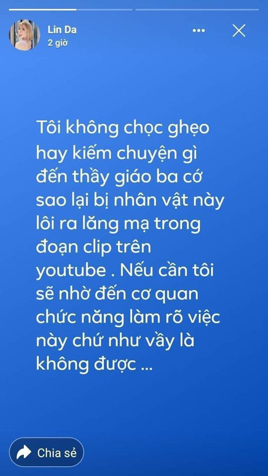 Hotgirl chuyển giới Linda bức xúc vì Thầy Giáo Ba xúc phạm mình trên sóng stream, yêu cầu thầy giáo quốc dân xin lỗi công khai - Ảnh 1.