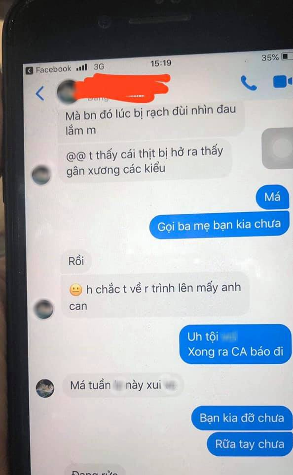 Xôn xao thông tin nhóm thanh niên 5-6 người cướp balo không thành, liền rạch đùi hai sinh viên tại điểm buýt Làng Đại học - Ảnh 2.