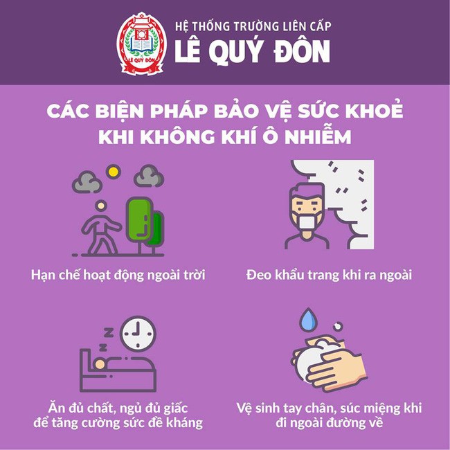 Ô nhiễm không khí ảnh hưởng đáng sợ, một số trường học ở Hà Nội thông báo hoãn các hoạt động ngoài trời  - Ảnh 2.