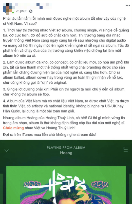 Phản ứng dân mạng về album Hoàng của Hoàng Thuỳ Linh: Đỉnh từ nhạc đến lời, không chọn được bài hay nhất! - Ảnh 9.