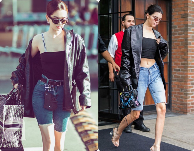 Khoe quần jeans trước sau như một, tưởng không ai dám mặc hóa ra Ngọc Trinh lại đụng hàng với Kendall Jenner - Ảnh 9.