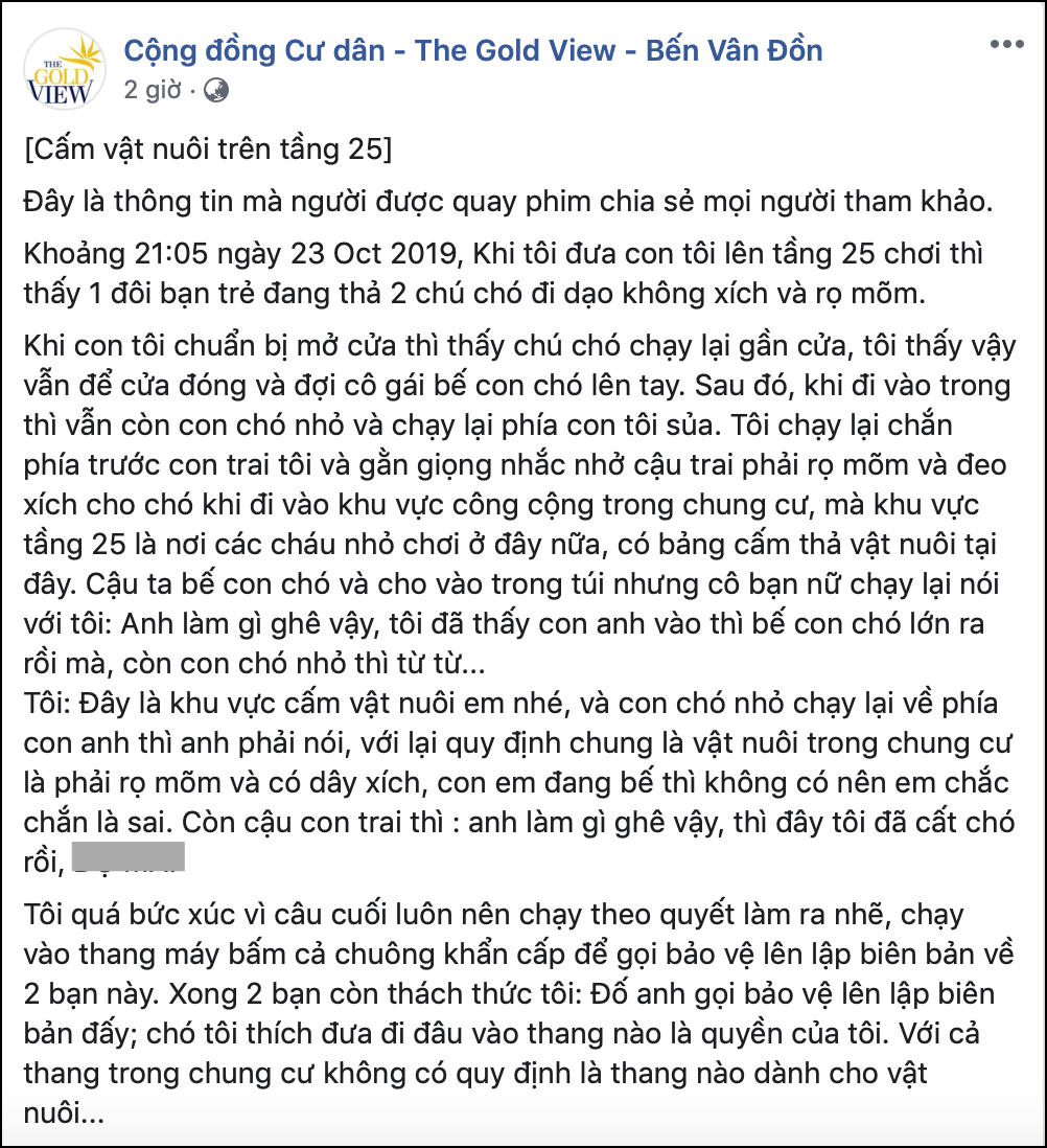 Đôi nam nữ bị người đàn ông ngăn cản dắt chó cưng trong chung cư cao cấp ở Sài Gòn và màn tranh cãi cực căng của dân mạng - Ảnh 7. Đôi nam nữ bị người đàn ông ngăn cản dắt chó cưng trong chung cư cao cấp ở Sài Gòn và màn tranh cãi cực căng của dân mạng - Ảnh 7.