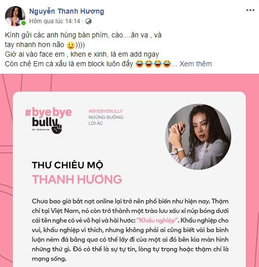 Dàn sao Vbiz hưởng ứng tham gia #ByeByeBully: Đã đến lúc cần lên tiếng chấm dứt mọi hành động cào phím, ném đá giấu tay trên mạng xã hội! - Ảnh 3.