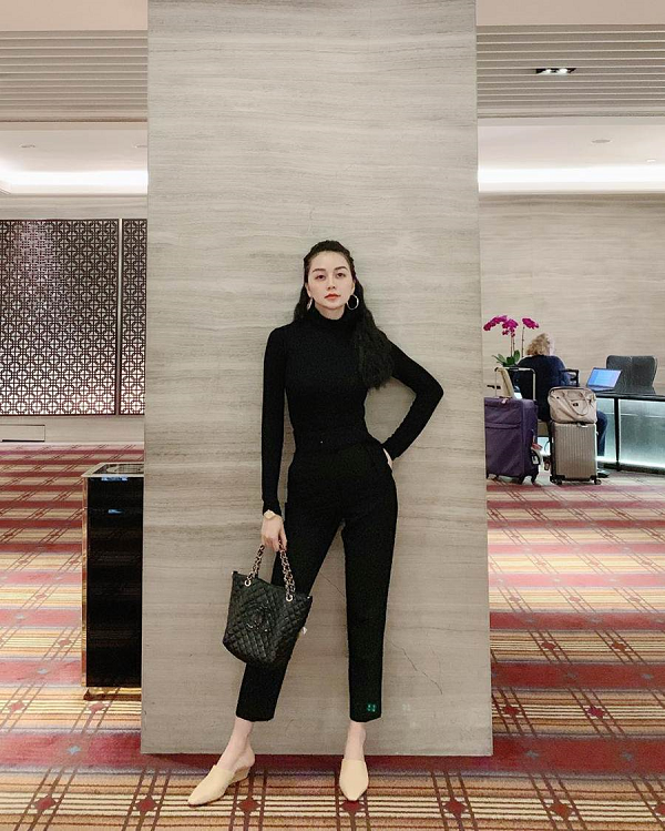 Những lần diện đồ all black của c&aacute;c người đẹp Việt - H&agrave;n: Từ thần th&aacute;i, nhan sắc đến mix đồ đều đẹp xuất sắc - Ảnh 8.