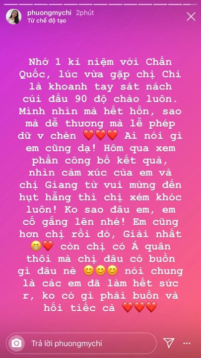 Phương Mỹ Chi lên tiếng động viên Chấn Quốc sau sự cố hụt giải Quán quân Giọng hát Việt nhí 2019 - Ảnh 1.