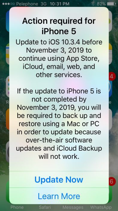 Nếu vẫn đang sử dụng iPhone 5, hãy cập nhật ngay iOS 10.3.4 ngay để chiếc điện thoại của bạn không bị biến thành cục gạch - Ảnh 1.