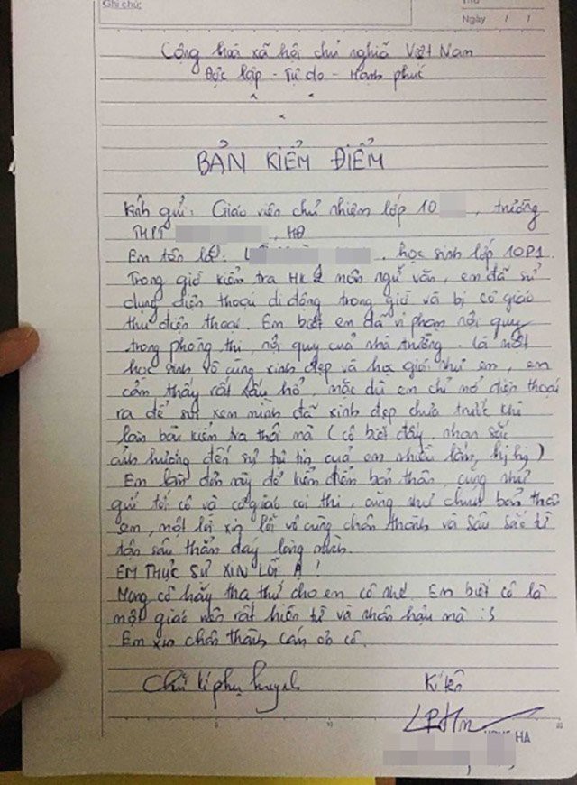 Cười bò trước lời hứa bá đạo trong bản kiểm điểm đi học muộn của học sinh: Nếu còn tái phạm em sẽ nghỉ học ngày hôm đó - Ảnh 3.