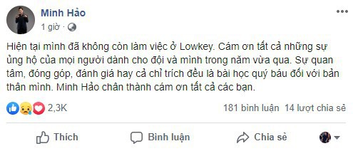 LMHT: Sau chiến tích tại CKTG 2019, HLV Minh Hảo bất ngờ tuyên bố rời Lowkey Esports - Ảnh 1.