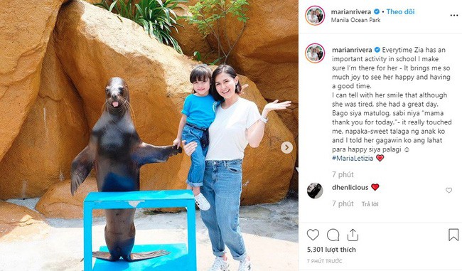 Mỹ nhân đẹp nhất Philippines Marian Rivera khoe lần đầu con gái tới thủy cung, biểu cảm đáng yêu của Zia gây sốt mạng xã hội - Ảnh 1.