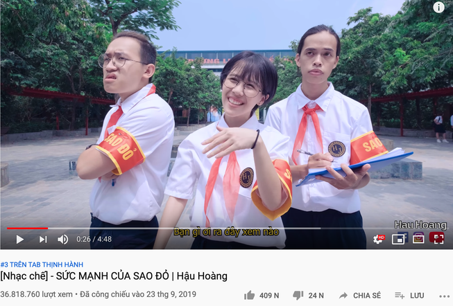 Sá»©c Máº¡nh Sao Ä'á» Cá»§a Háº­u Hoang Ä'áº¡t 36 Triá»‡u View Youtube Sau HÆ¡n 1 Tuáº§n Ra Máº¯t VÆ°á»£t Máº·t Bich PhÆ°Æ¡ng Láº«n Ä'á»©c Phuc