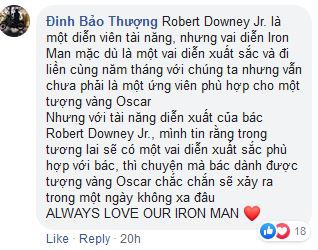 Khán giả ENDGAME sôi máu vì Người Sắt Robert Downey Jr. vắng mặt trong danh sách ứng cử Oscar - Ảnh 8.