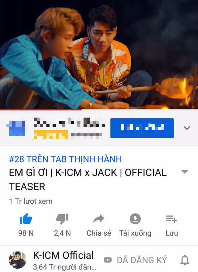 H&oacute;a ra ngay từ teaser, Em g&igrave; ơi của Jack v&agrave; K-ICM đ&atilde; sa s&uacute;t thứ hạng kh&oacute; tin tr&ecirc;n Top Trending: điềm b&aacute;o kh&ocirc;ng thuận lợi cho MV? - Ảnh 6.