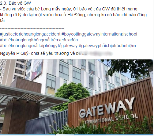 Thực hư thông tin một bảo vệ trường Gateway tử vong không rõ lý do tại vườn hoa Hà Đông - Ảnh 1.