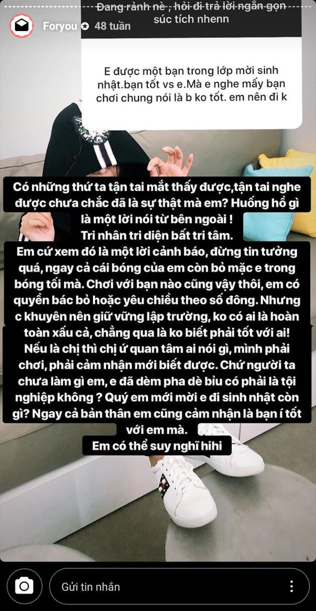 Võ Ngọc Trân “đăng quang” danh hiệu gái xinh viết story chăm, dài và đúng chính tả nhất cõi Instagram - Ảnh 4.