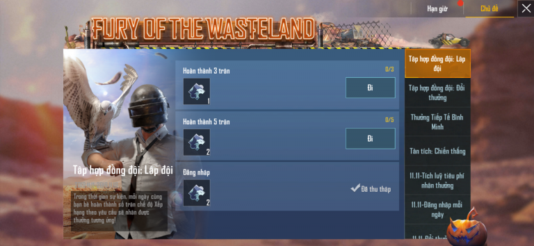 PUBG Mobile: Mở kh&oacute;a hệ thống bạn đồng h&agrave;nh nhận ngay chim ưng Bắc cực si&ecirc;u xinh - Ảnh 5.