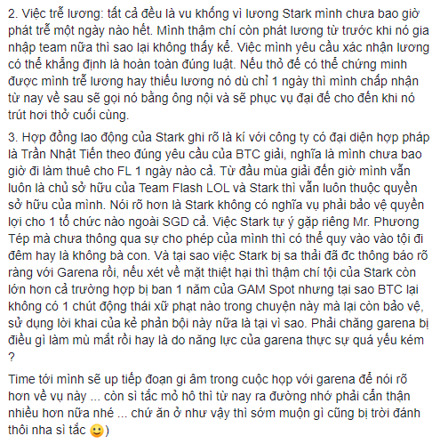 Ông chủ SGD tung bằng chứng tố cáo Stark vu khống chuyện nợ lương, lén lút đi đêm - Ảnh 3.