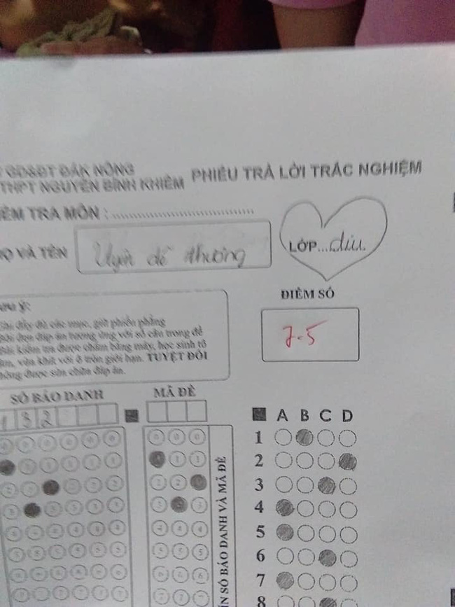 Nữ sinh thả thính thầy giáo trong bài kiểm tra, tưởng gây ấn tượng được với thầy ai ngờ bị trừ luôn 5 điểm - Ảnh 1.