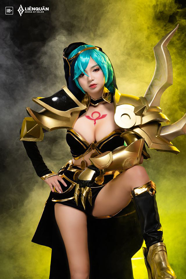 Liên Quân Mobile: Nghẹt thở với bộ ảnh cosplay bức tử vòng 1 của skin mới Mina Lưỡi Hái Hoàng Kim - Ảnh 7.