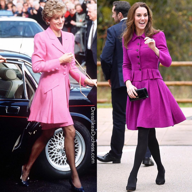 Diện đồ tím chuẩn trend, Công nương Kate lại khiến dân tình nhớ đến hình ảnh của mẹ chồng Diana - Ảnh 3.