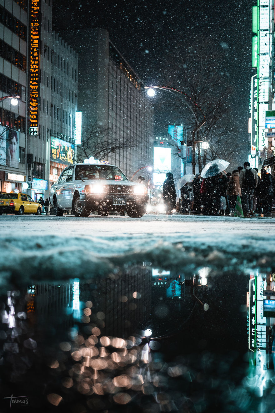 Bộ ảnh phố Nhật về đêm đầy “ảo diệu” đang gây sốt cộng đồng mạng, hóa ra  mùa đông xứ hoa anh đào đẹp đến thế sao?
