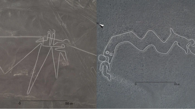 Bí ẩn chỉ thấy từ ảnh chụp vệ tinh: Một loạt hình vẽ siêu to khổng lồ nằm đột ngột giữa sa mạc Peru - Ảnh 3.