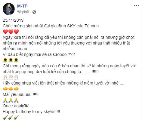 Sky vào mà nghe Sơn Tùng M-TP chúc mừng sinh nhật lần thứ 7 của fandom này, cứ tình cảm thế bảo sao không yêu cho được! - Ảnh 2.