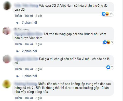 U22 Brunei được thưởng trăm tỷ nếu cầm hòa U22 Việt Nam, fan Việt troll không trượt phát nào: Cưa đôi tiền thưởng đi rồi Việt Nam cho hòa - Ảnh 3.
