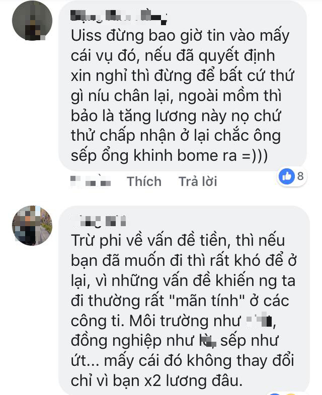 Đăng đàn hỏi nộp đơn xin nghỉ việc nhưng sếp tăng lương thì có nên ở lại không? Nàng công sở khiến dân mạng tranh cãi dữ dội - Ảnh 2.