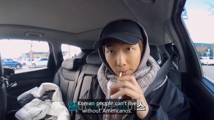 RM (BTS) tiết lộ: Americano ch&iacute;nh l&agrave; thức uống quốc d&acirc;n của người H&agrave;n Quốc - Ảnh 1.