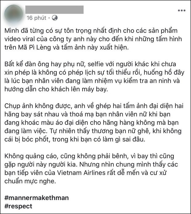 Từ vụ đăng story gây tranh cãi của Hiếu Orion: Chụp ảnh cùng tiếp viên hàng không trên máy bay là nên hay không? - Ảnh 2.