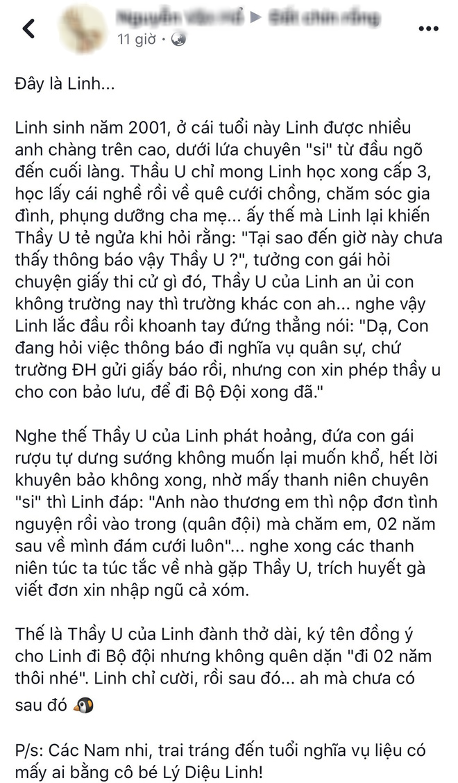 Bất chấp bị bố mẹ ngăn cản, nữ sinh Bắc Giang 18 tuổi bảo lưu đại học, nộp đơn lên đường đi nghĩa vụ quân sự - Ảnh 1.