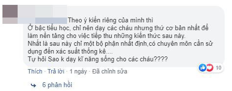 Phản ứng của phụ huynh trước thông tin học sinh sẽ học xác suất và thống kê ngay từ lớp 2: Người thảng thốt lo lắng, người ủng hộ nhiệt tình - Ảnh 2.