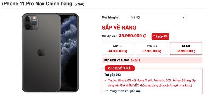 iPhone 11 Pro Max cháy hàng tại Việt Nam dù giá vẫn đang cao top đầu - Ảnh 3.