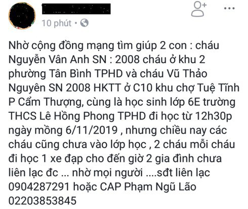 Đã tìm thấy hai nữ sinh lớp 6 mất tích tại Hải Dương - Ảnh 1.