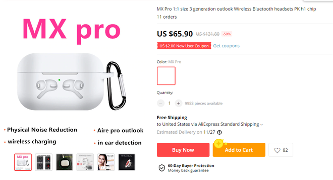 Trung Quốc đã nhái thành công AirPods Pro y như hàng thật: Đây là cách phân biệt để tránh mua nhầm! - Ảnh 1.