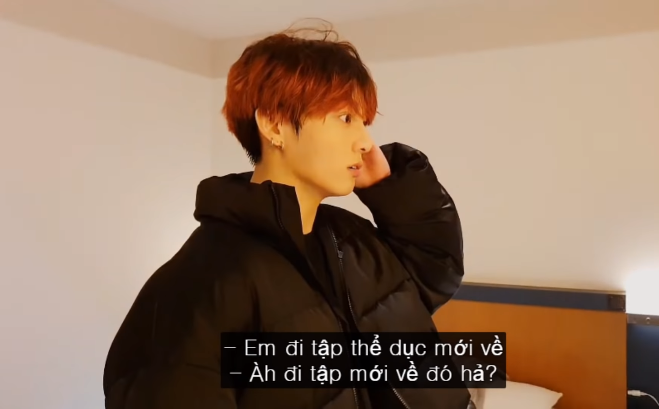 Có ai khổ như Jungkook BTS: Tập thể dục hăng say nhưng ngay sau đó lại bị hai anh dụ ăn đến mức không thể chối từ - Ảnh 2.