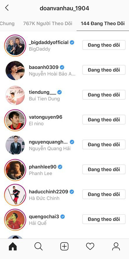 Soi instagram phát hiện: Đoàn Văn Hậu là fanboy của BLACKPINK, Tiến Linh theo dõi Phương Ly và Thiều Bảo Trâm, Đức Chinh... nhạc nào cũng nhảy - Ảnh 3.