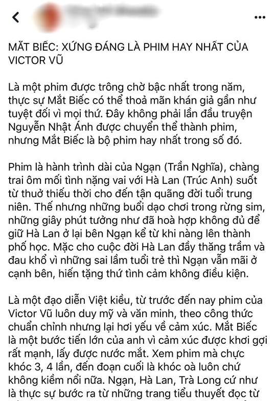 MXH bùng nổ sau suất báo chí Mắt Biếc: Đi xem về khóc sưng mắt, lại bất ngờ với Victor Vũ! - Ảnh 1.