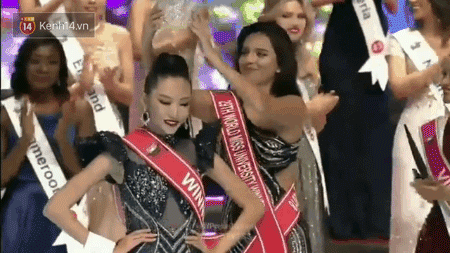 Cô sinh viên Việt đoạt vương miện Hoa hậu Sinh viên Thế giới 2019: Makeup & style đều xuất sắc; lấn át đối thủ mỗi khi chung khung hình - Ảnh 1.