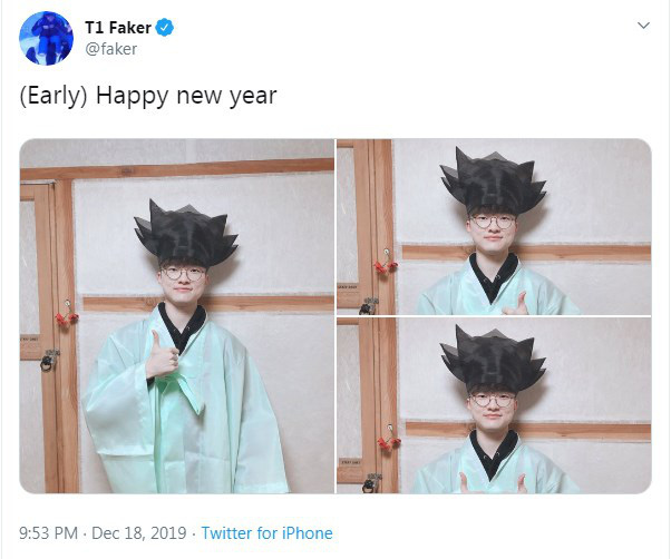 Faker rủ phiên bản phương Tây của mình diện Hanbok đón năm mới sớm - Ảnh 1.