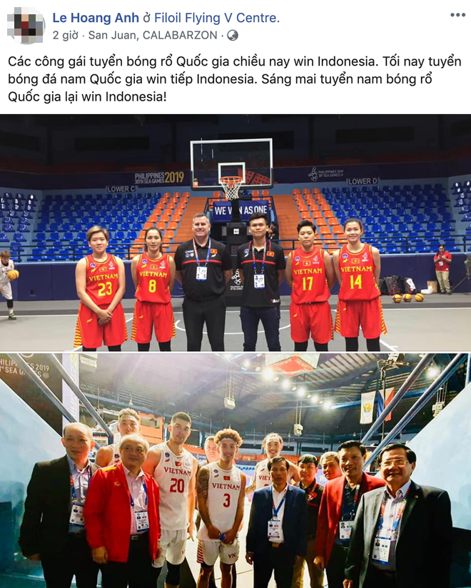 Đại thắng Indonesia hai lần trong ngày, fan chờ tin chiến thắng của đội tuyển bóng rổ Việt Nam ở ngày ra quân thứ hai - Ảnh 3.