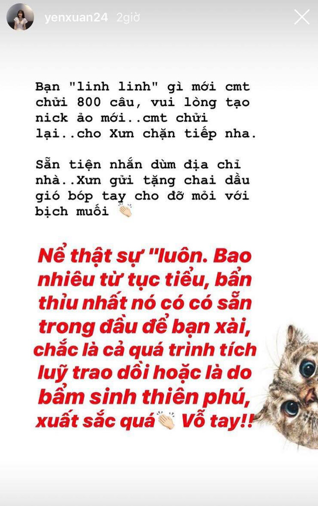 Bị anti-fan xúc phạm bằng từ ngữ tục tĩu, Yến Xuân - bạn gái Văn Lâm tuyên chiến: Chặn hết nick ảo, tặng thêm dầu gió bóp tay cho “anh hùng bàn phím” - Ảnh 1.