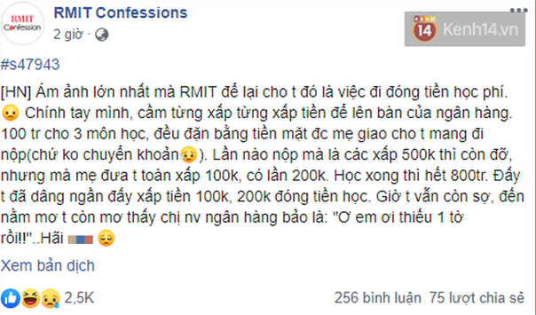 Những trang thú tội đậm chất riêng các trường đại học: NEU Confessions chuyên tổng hợp drama kì quái, sinh viên RMIT toàn mùi khoe tiền - Ảnh 10.